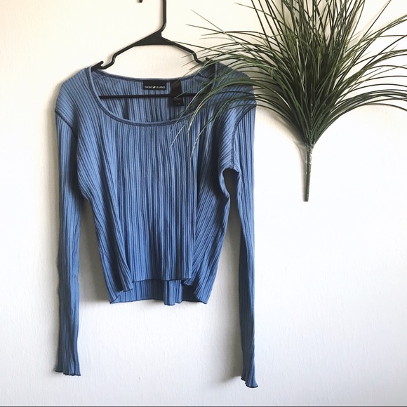 Dkny Tops - DKNY jeans blue long sleeve top tunic